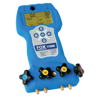 Elektroniczny zestaw manometrów Wigam Fox-R717 analizator zestaw zaworowy