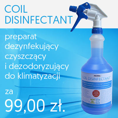 Promocja środka do odgrzybiania klimatyzatorów Coil Disinfectant